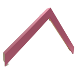 5510-1 - Flad, smal, silkemat lyserød træramme