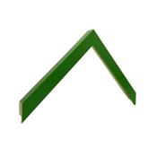 5510-29 - Flad, smal, silkemat grøn træramme